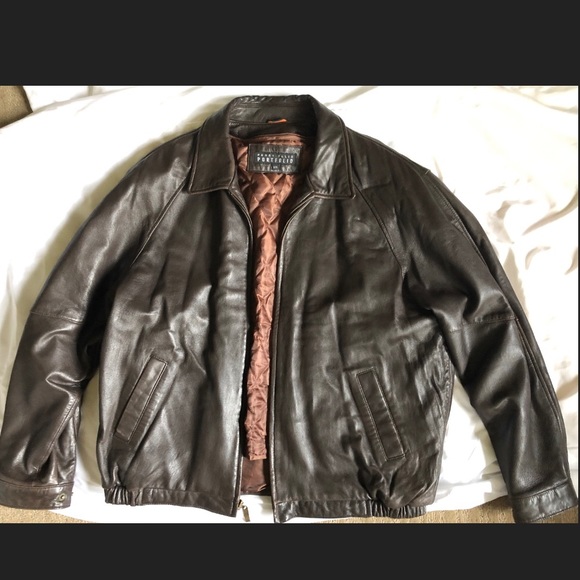 perry ellis portfolio leather jacket